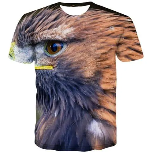 Animal T shirts Men Feather T-shirts 3d Leisure Tshirt Anime Funny Tshirts Novelty Short Sleeve Hip hop Men/women Tee Slim Sport