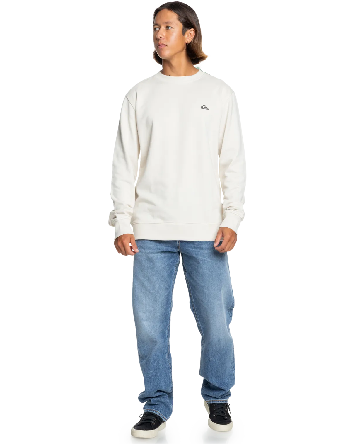 Basic Crew Sweatshirt in Birch
