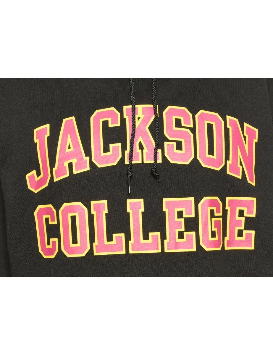 Champion Printed Black & Red Sweatshirt - M