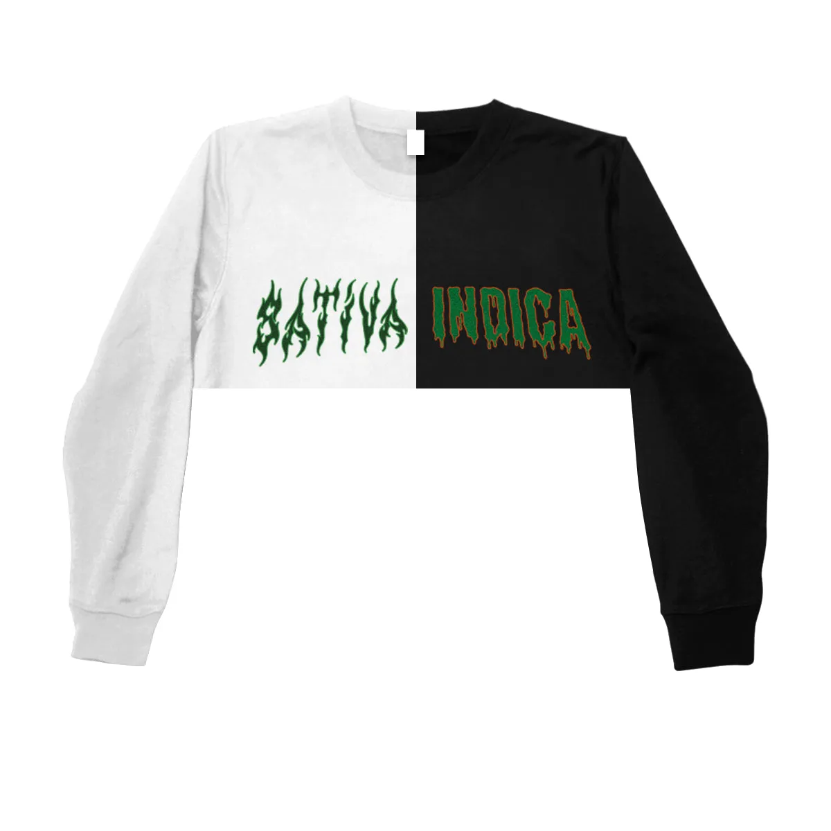 DAY N NITE  CROPPED  SWEATSHIRT - MJN ORIGINALS
