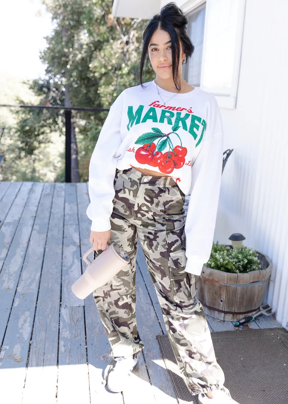 Farmer's Market Cherries Sweatshirt