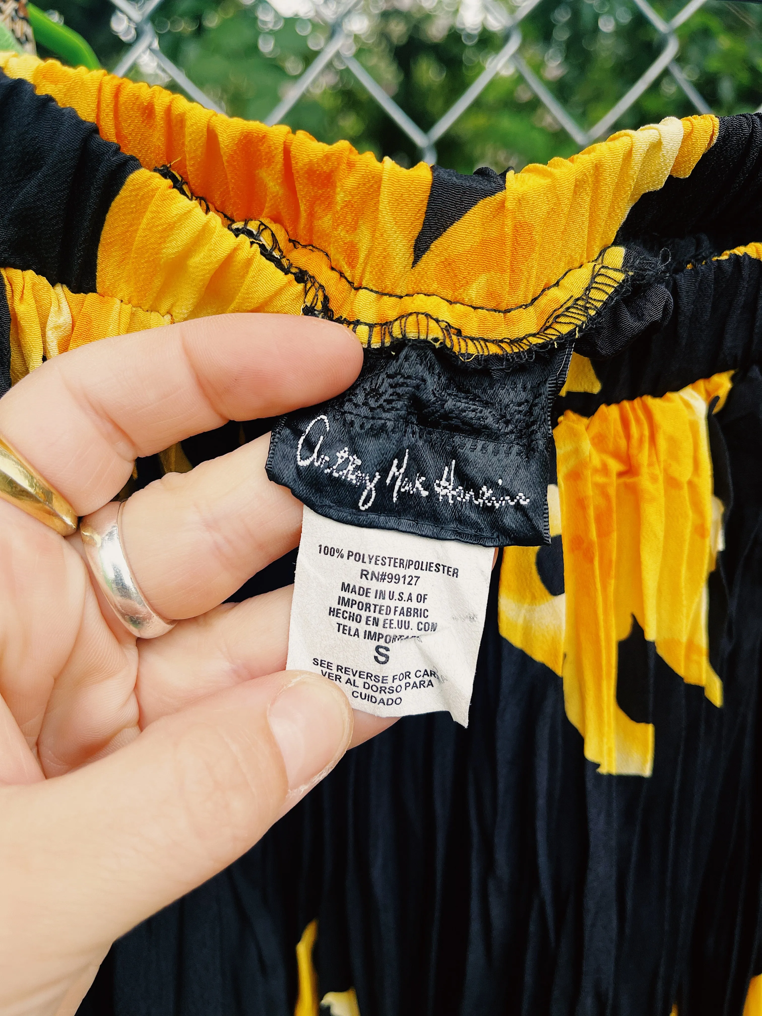 Floral Pleated Skirt