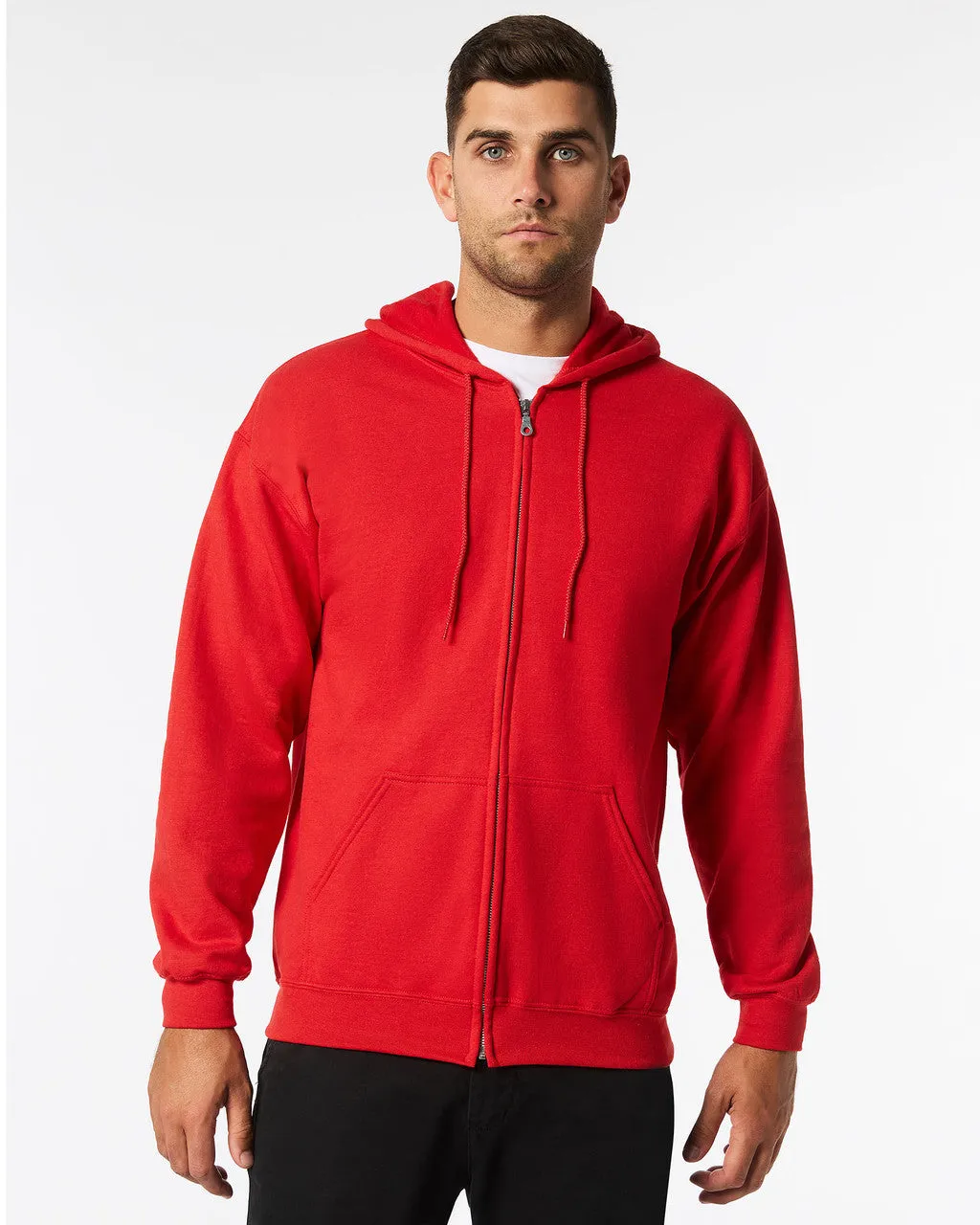 Gildan  Adult  Zip Hooded Sweatshirt-(18600)