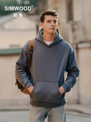 Heavyweight Carbon Peaching Density Fabric Hoodies - Oversize Vintage Sweatshirts