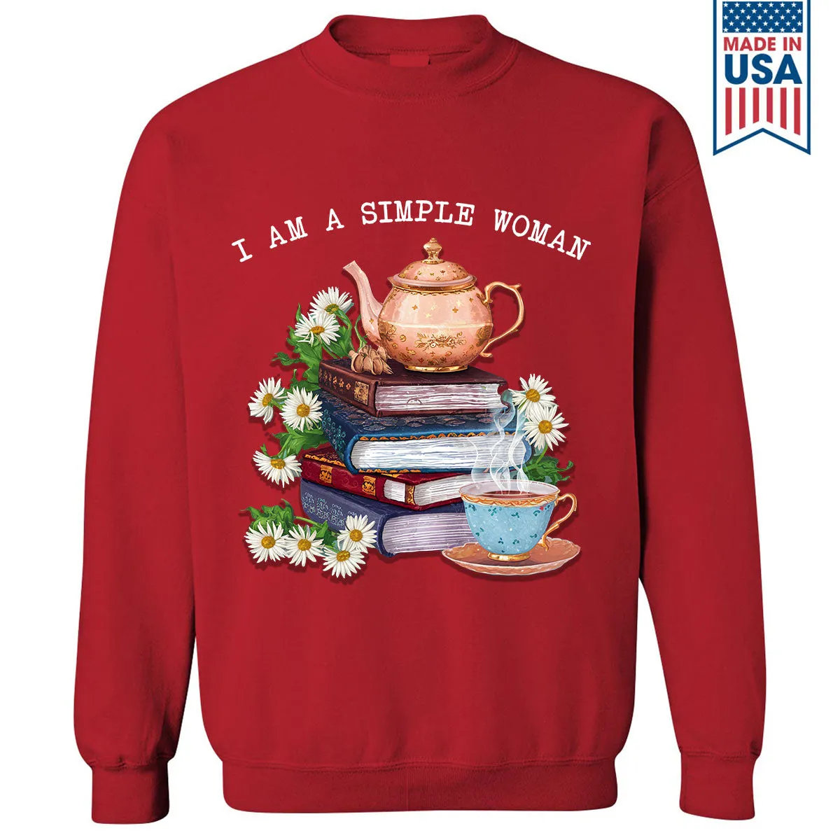 I Am A Simple Woman Tea Book Lovers Gift SWB2034