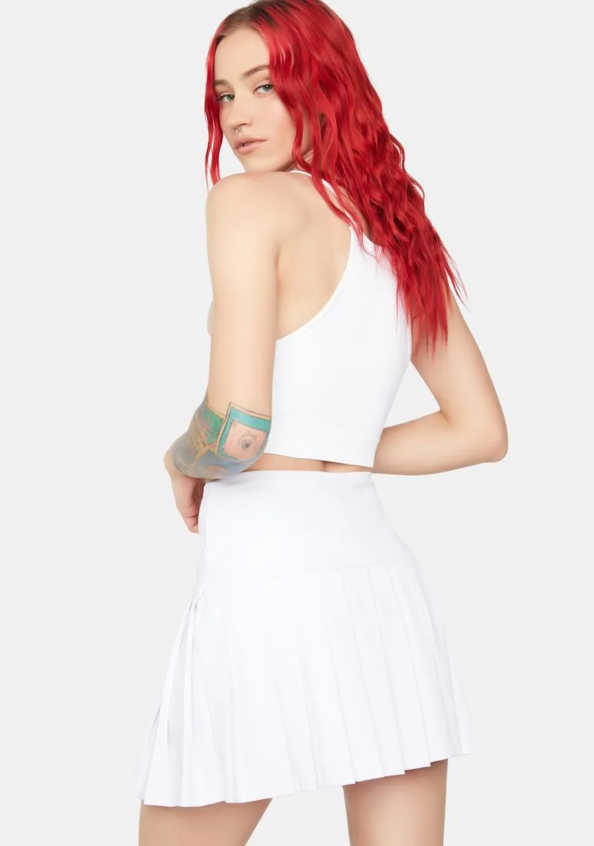 Innocent Love Match Pleated Skirt