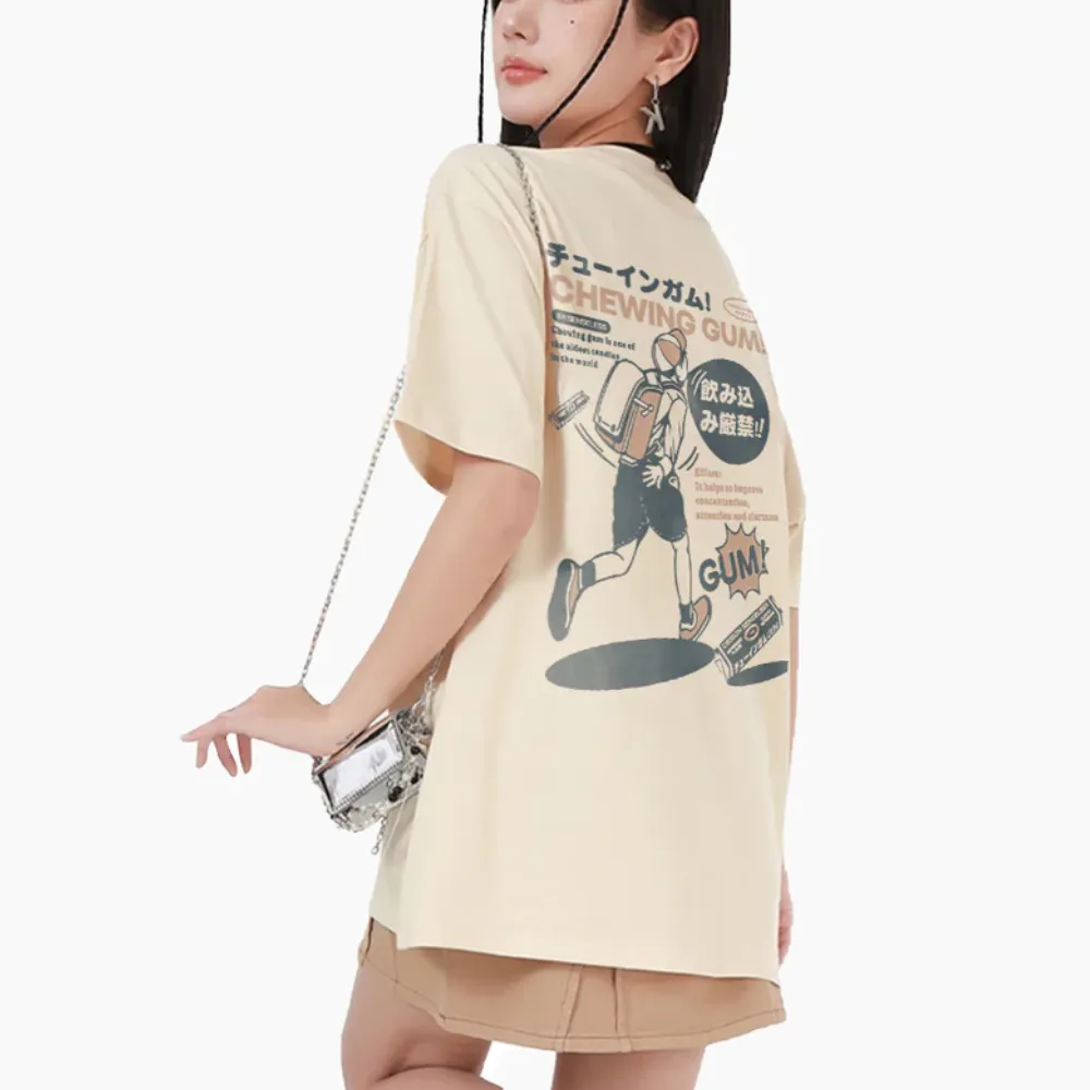 “Japanese Retro Manga Print” T-shirt