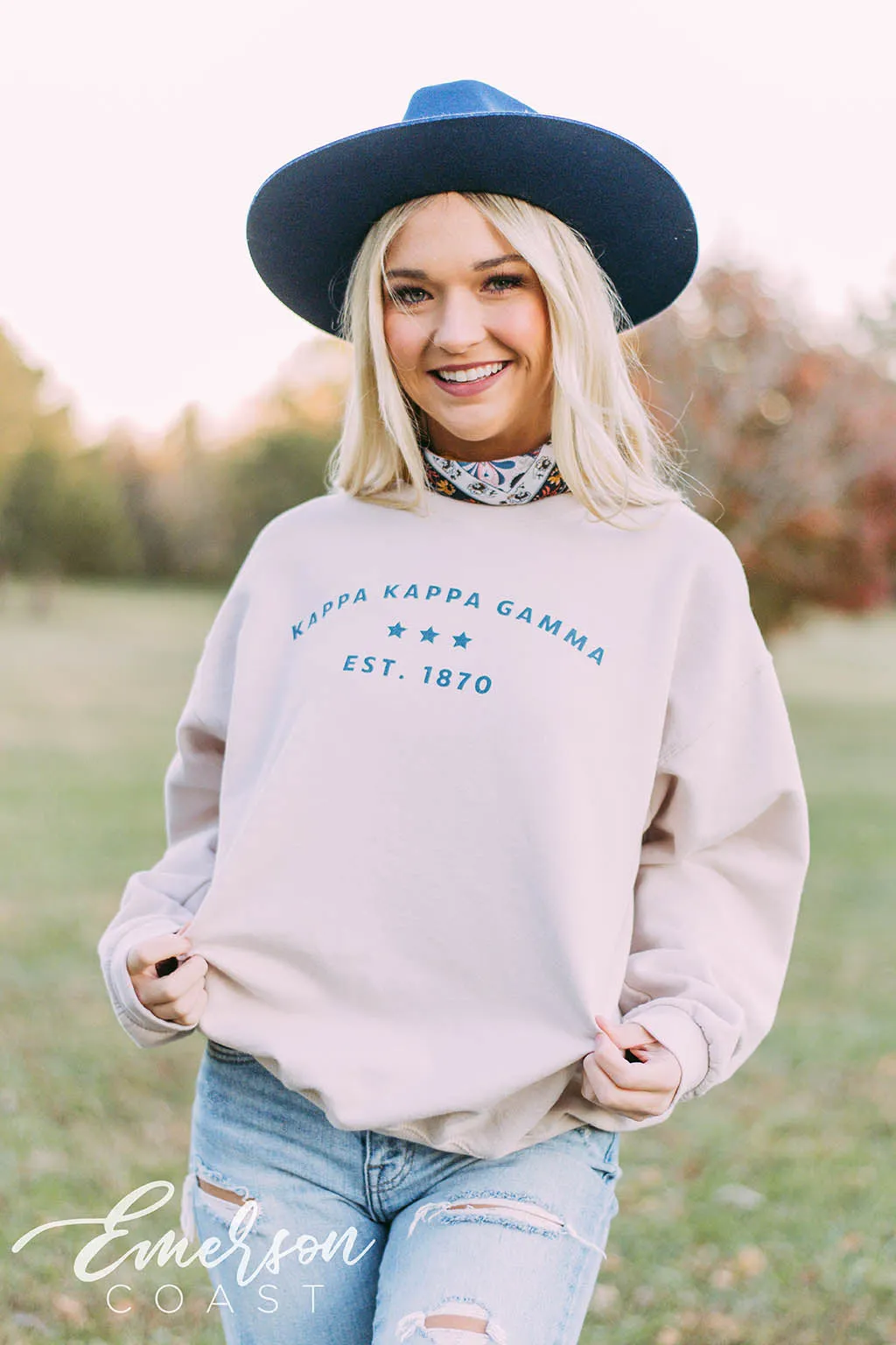 Kappa Kappa Gamma Simple Sand Sweatshirt