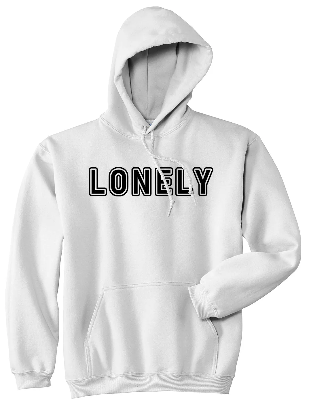 Lonely Mens Pullover Hoodie