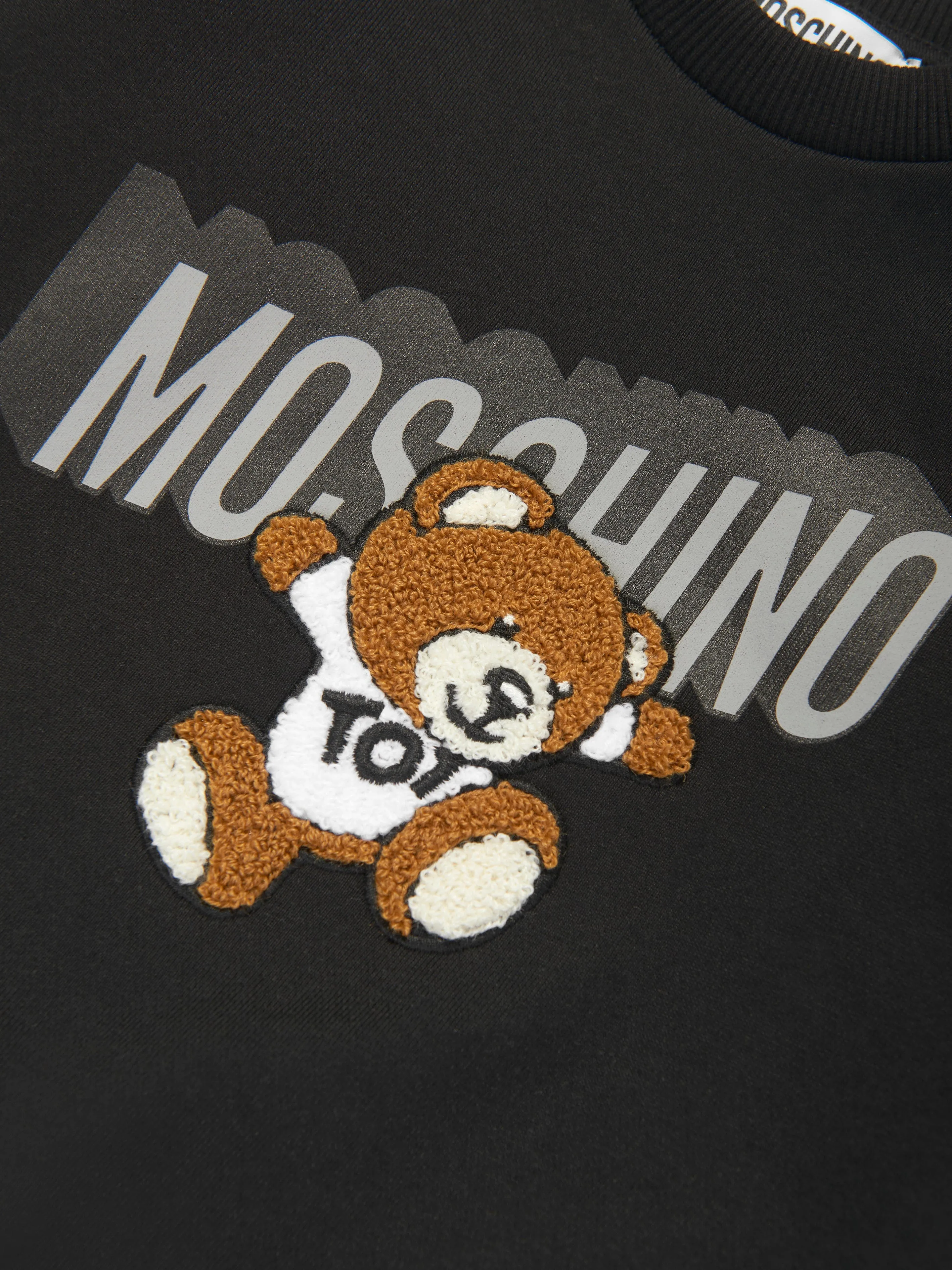 Moschino Baby Boys Teddy Logo Sweatshirt in Black