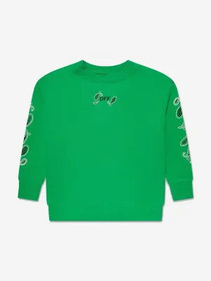Off-White Kids Bandana Sweatshit in Green