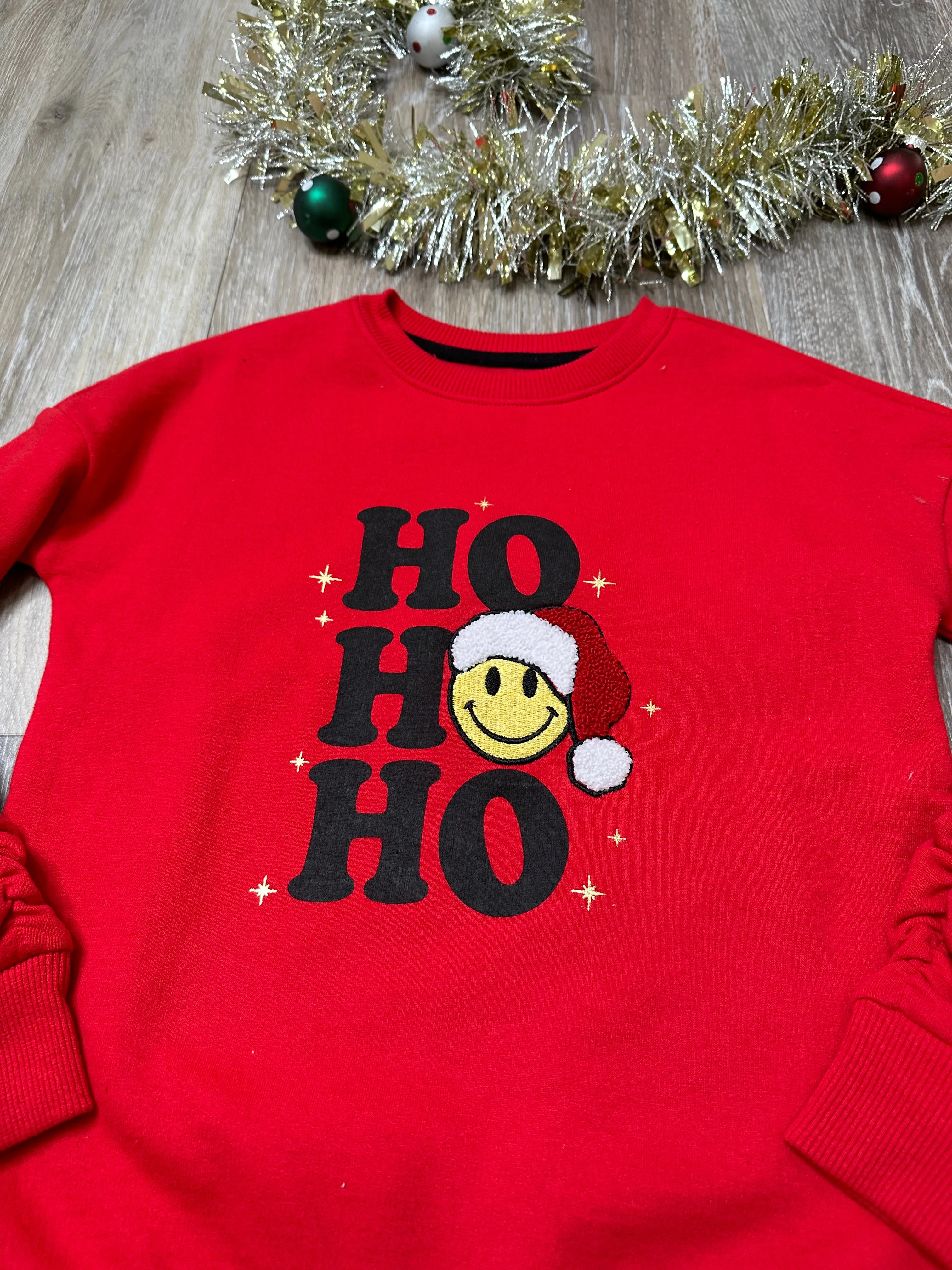 PAP Ho Ho Ho Emoji Santa Pullover
