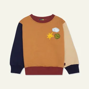 Patches Kid Sweatshirt | Mud/Multi