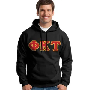 Phi Kappa Tau Hooded Sweatshirt - G185 - TWILL