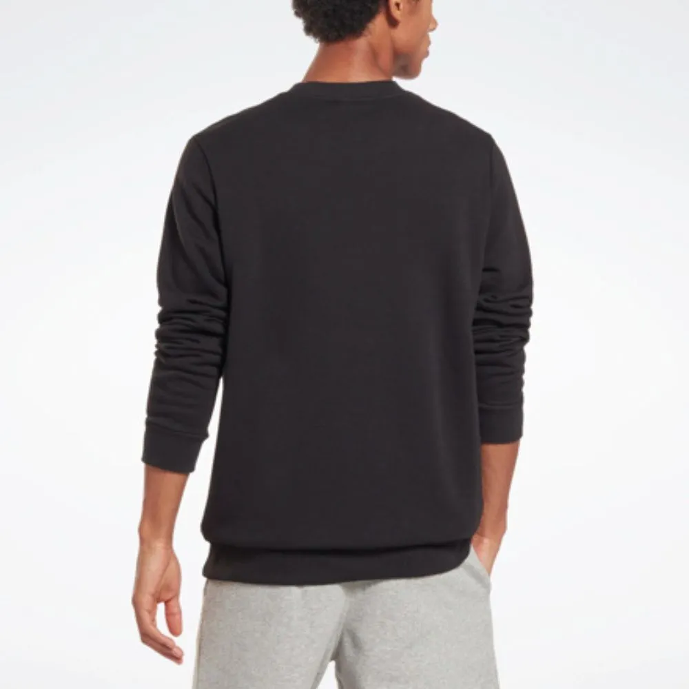 Reebok Identity French Terry Logo Crew Sweatshirt Black