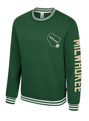 Stadium Essentials Half-Time Milwaukee Bucks Crewneck Sweatshirt