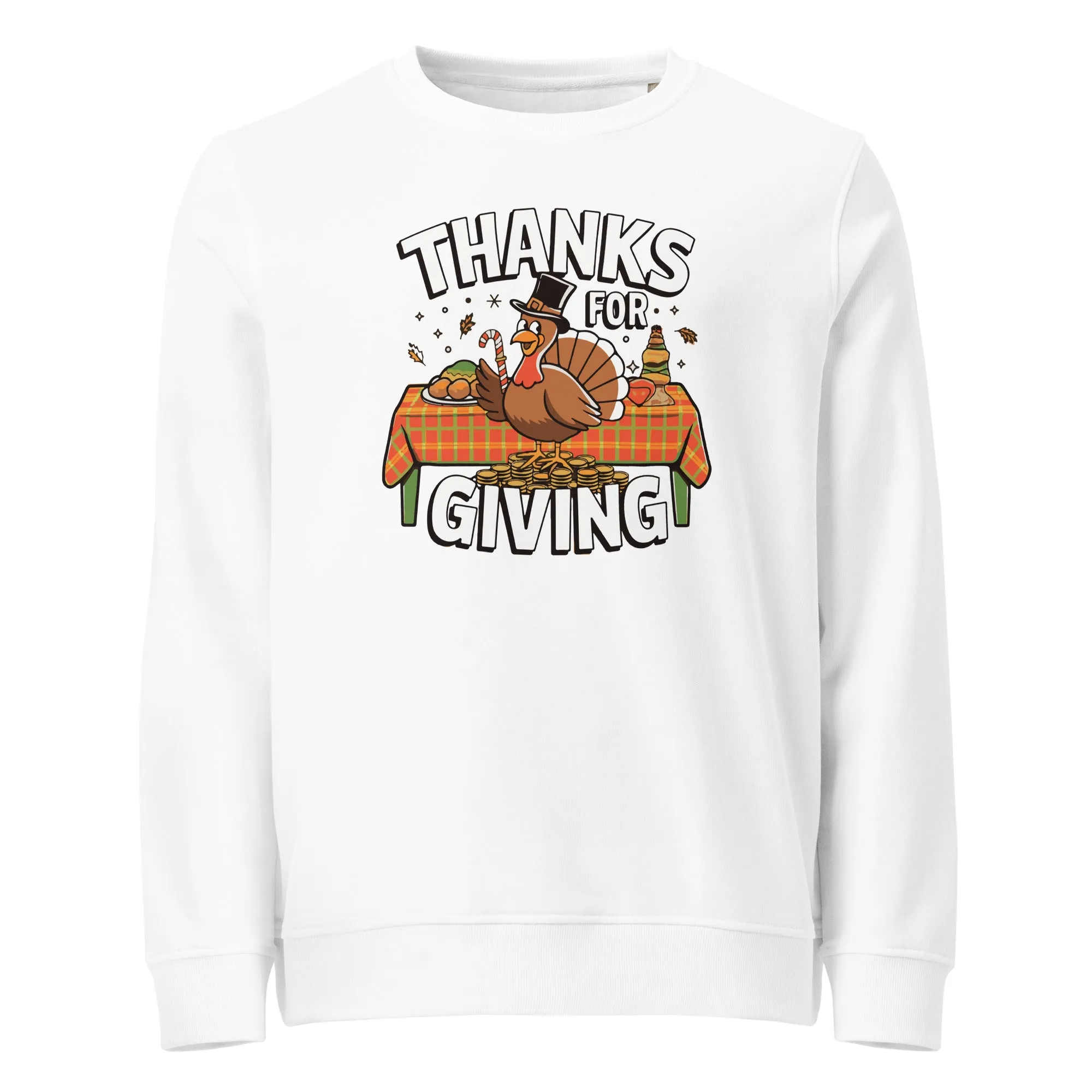 Thanks For Giving Graphic Men Organic Sweatshirt