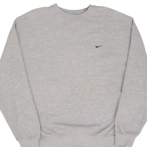 VINTAGE NIKE CLASSIC SWOOSH GREY SWEATSHIRT 2000S SIZE XL