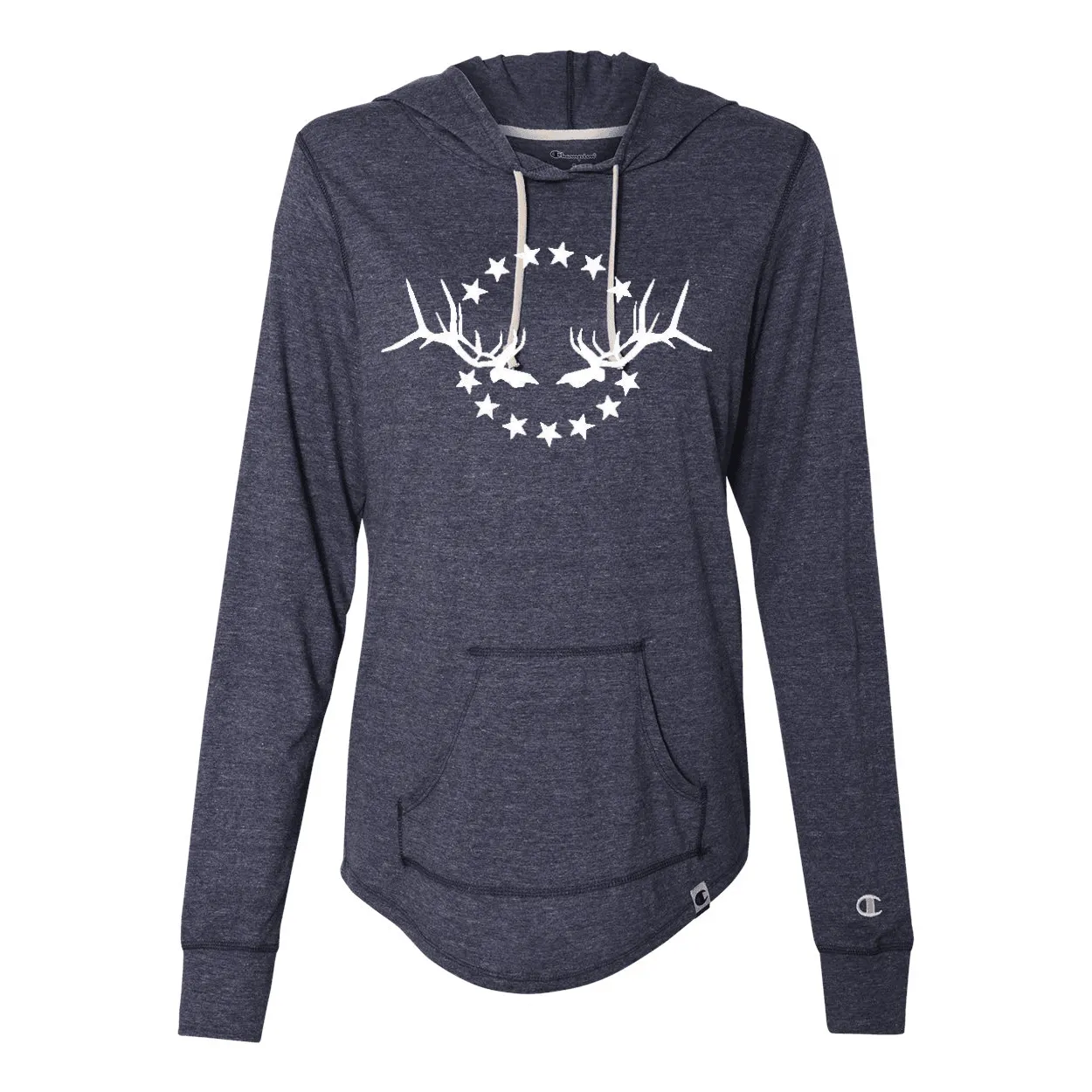 Women's Lightweight Shirt: Simple White Logo